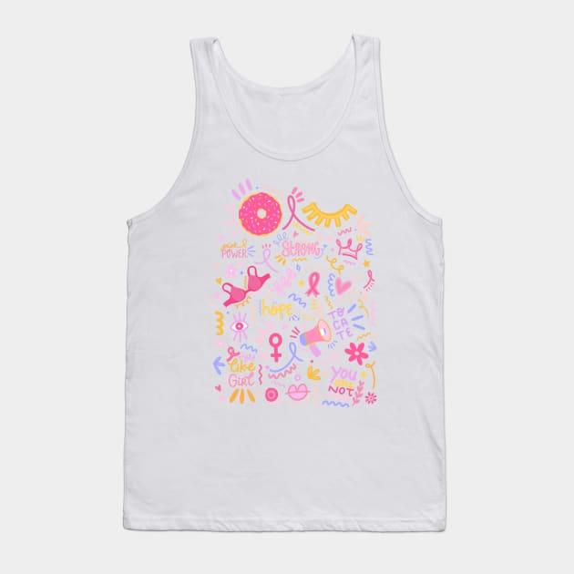 BREAST CANCER AWARENESS! Tank Top by ANDREASILVESTRI